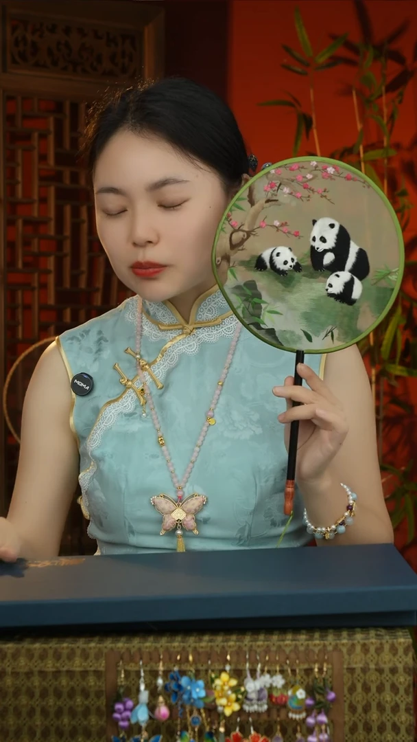 刺绣非遗苏绣纯手工团扇（不带扇盒）