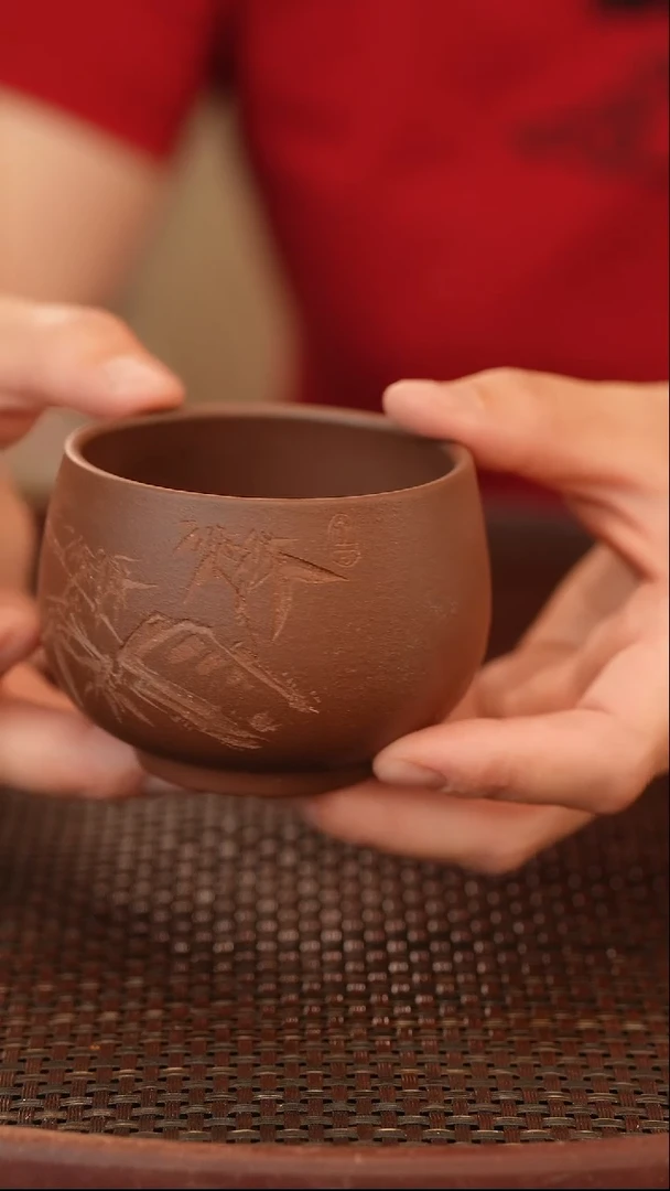 茶壶紫砂原矿手工制作杯子