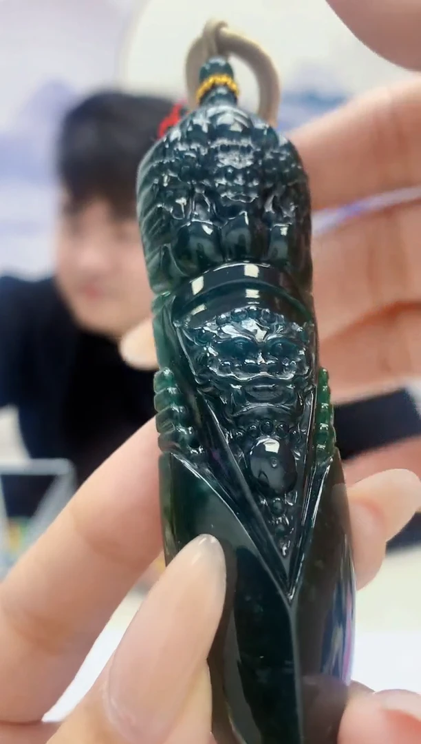 定制翡翠未镶嵌5060xx-毛货挂件272