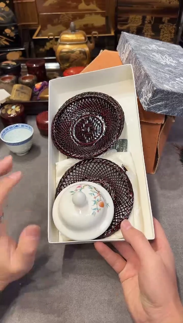 篮胎漆杯垫 五片