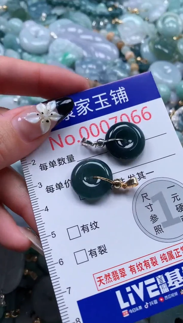 翡翠未镶嵌颈饰7066