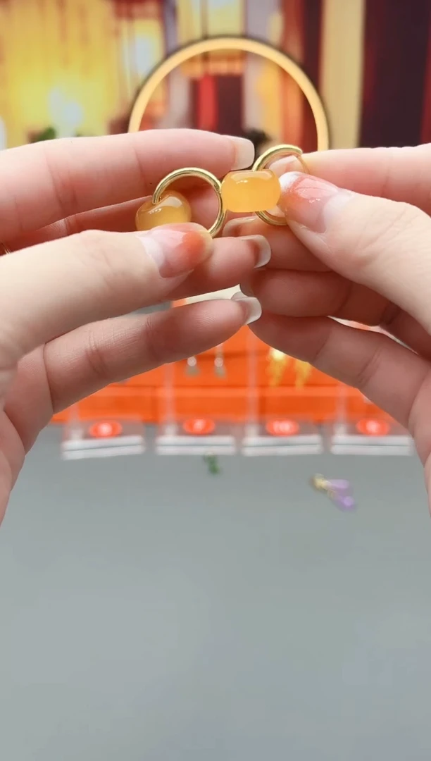 未镶嵌耳钉玛瑙/玉髓536