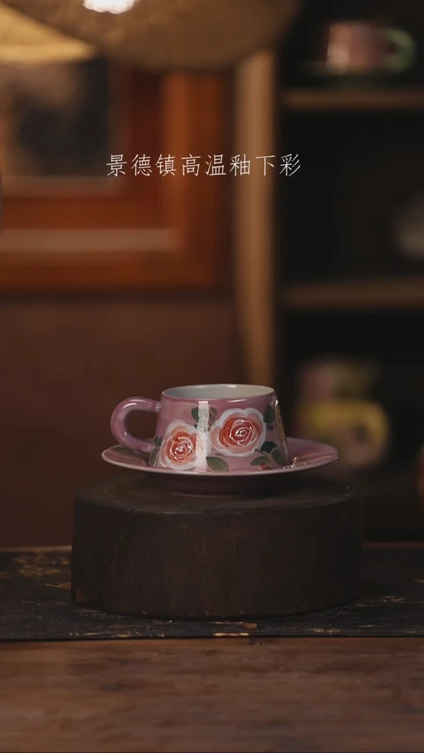 陶瓷景德镇高温釉下手绘陶瓷512