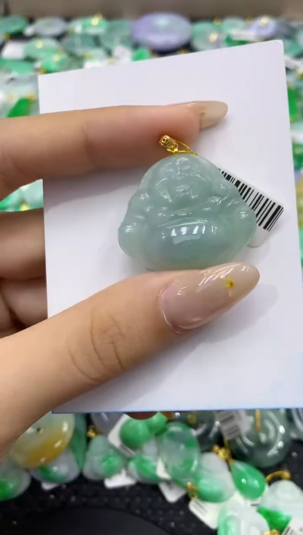 颈饰未镶嵌翡翠天然缅甸翡翠A货