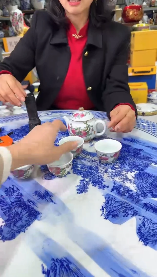 【闪购商品】景德镇高端茶具一套带6个杯子