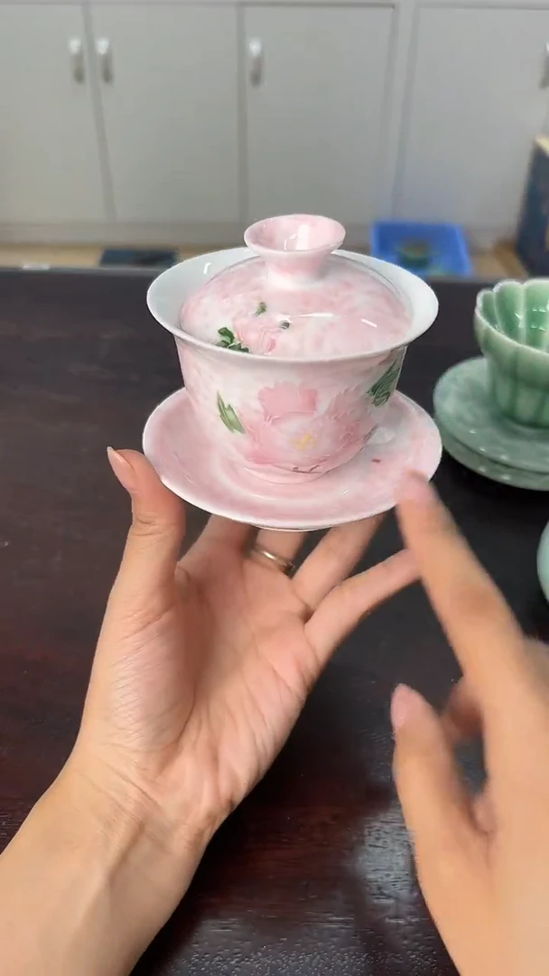 龙泉云间青瓷小米茶器