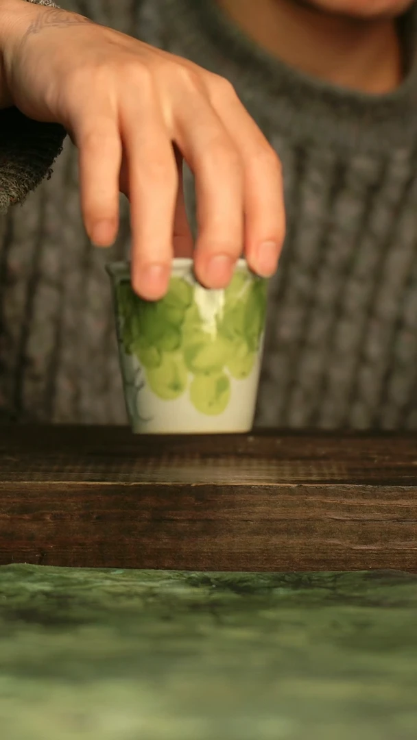 瓷器青诗集手工手绘瓷器
