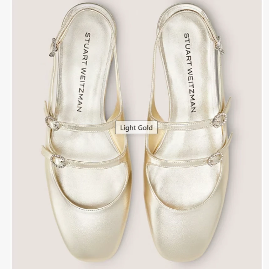 STUART WEITZMAN平底漆皮玛丽珍鞋CLARIS MJ SLINGBACK