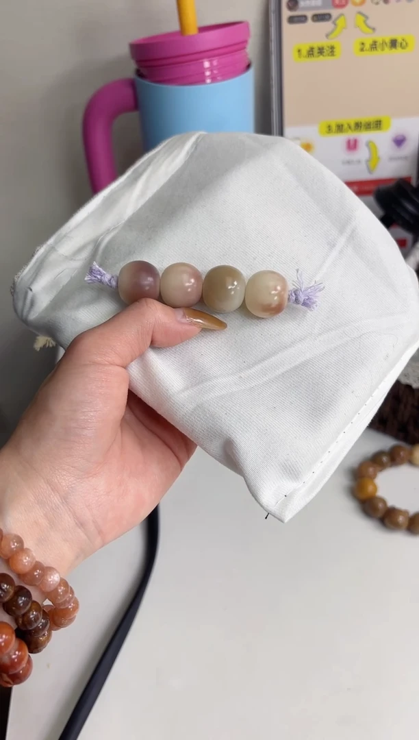 手串菩提根/象牙果沐s22紫美人干磨苹果17*19mm棒棒糖随机（现穿）