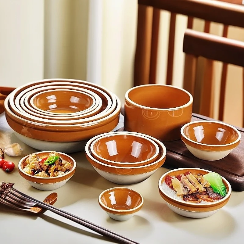 家用蒸饭碗钵蒸碗商用蒸笼饭碗饭店实用复古钵仔碗酒店土碗蒸蛋碗