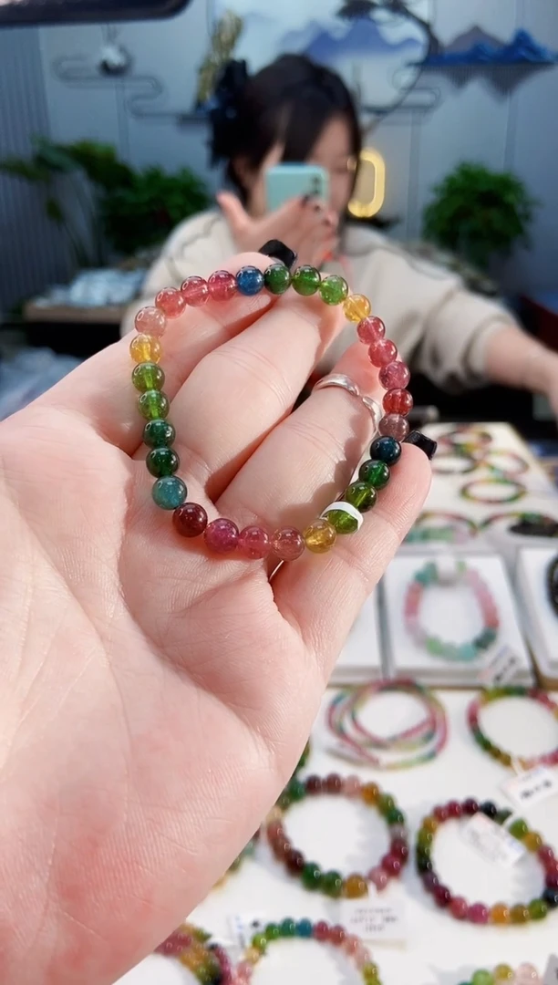 【闪购商品】碧玺手链未镶嵌G2460单圈颜色微差发1