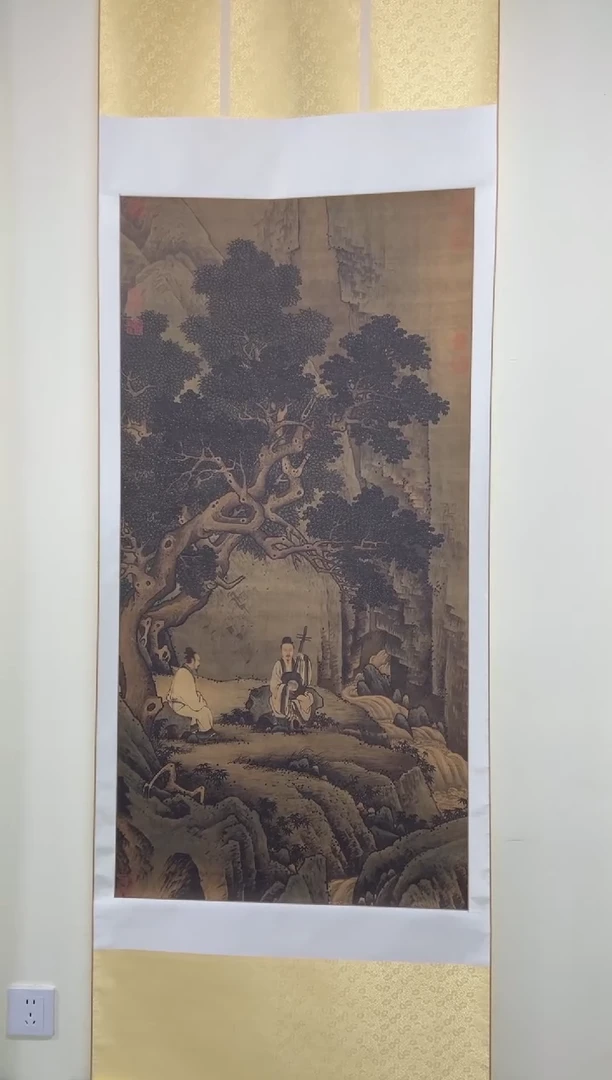 【复刻品】周臣 清泉听阮