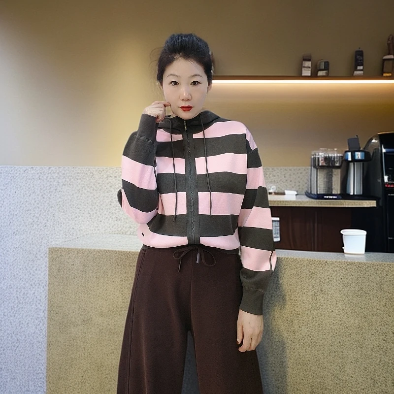 【XINHUI品质】2024秋冬条格简约时尚毛衫