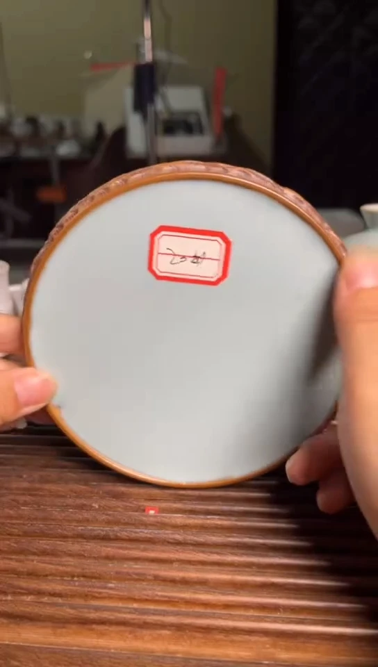 杯20号天青釉重工壶承微微不完美裸发