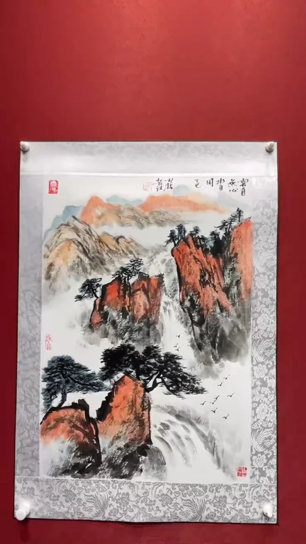 国画田哲老师现场创作 43