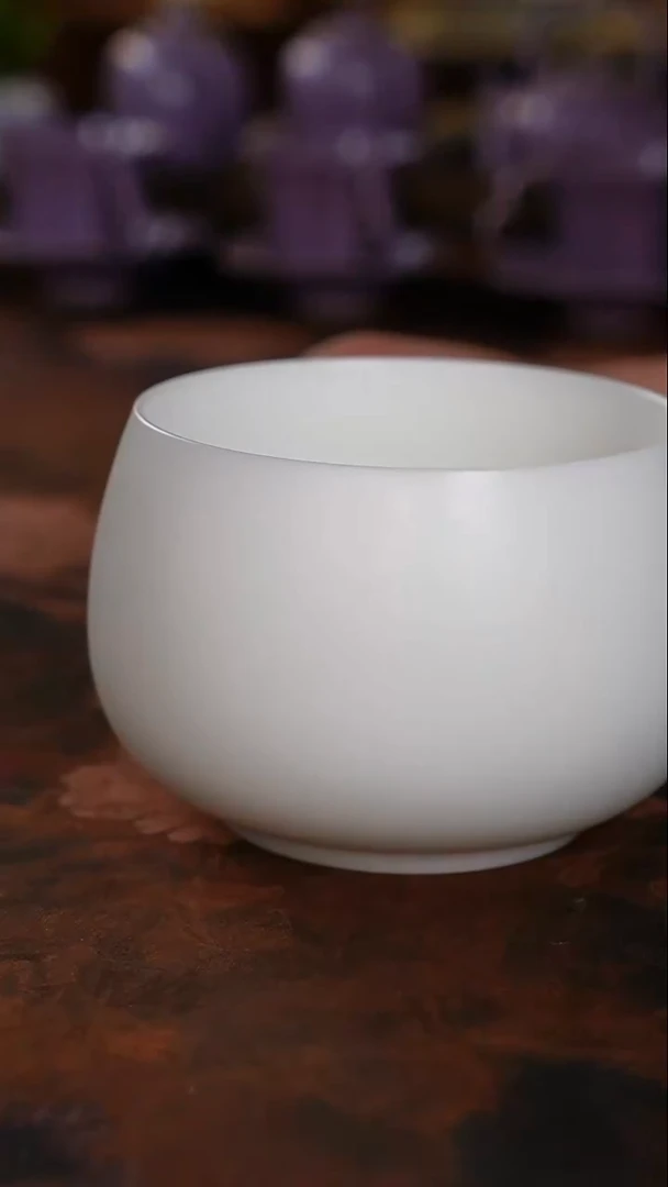 林建文纯白素烧茶洗
