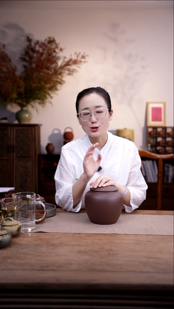 茶壶紫砂紫泥光朴罐1斤