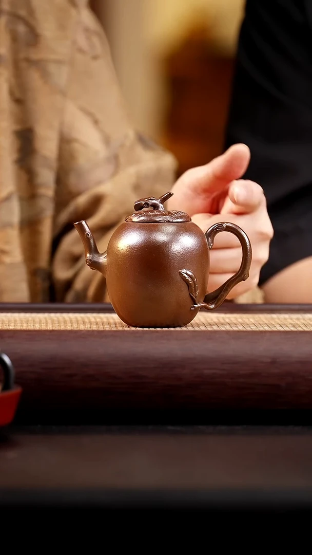 茶壶紫砂柴烧木瓜