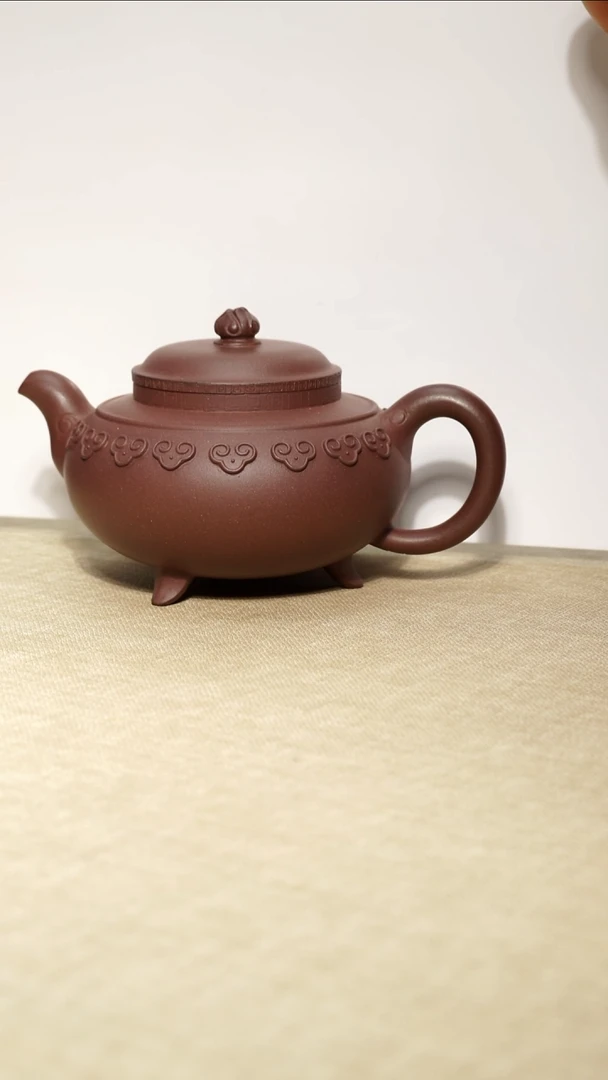 茶壶底槽青云肩如意200毫升瑕疵壶