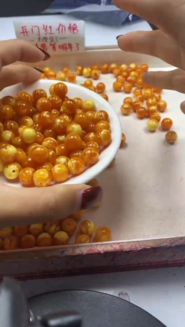 【闪购商品】蜜蜡颈饰未镶嵌w172老花蜡10mm*10颗