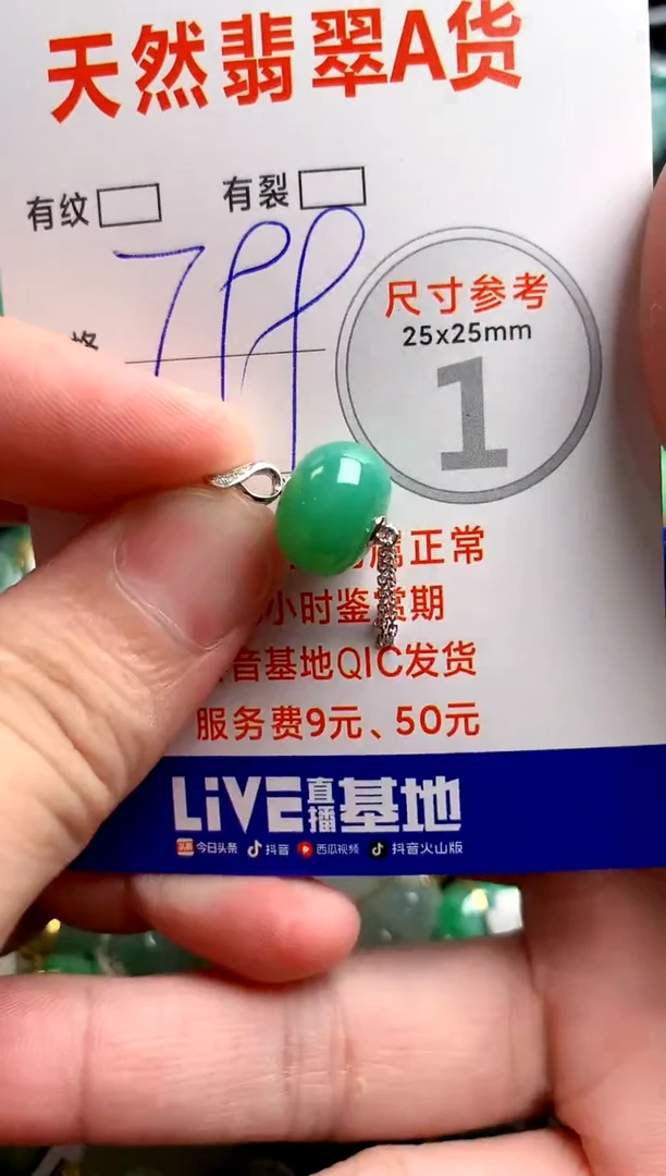 翡翠18K金镶嵌颈饰0649897142