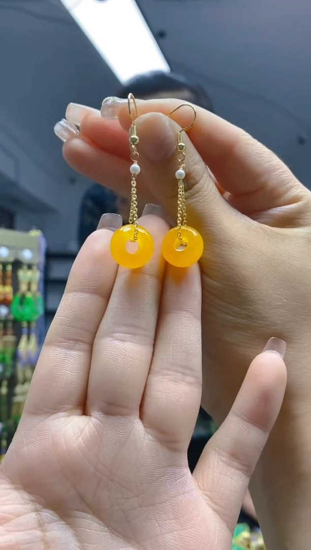 【闪购商品】玛瑙/玉髓耳饰合金29玛瑙耳饰