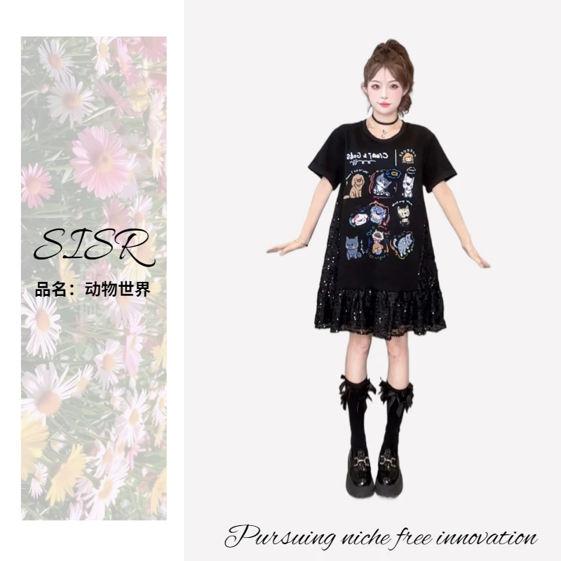 小众系列【动物世界连衣裙】SISR原创宽松气质显瘦穿搭连衣裙