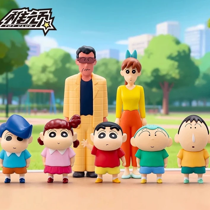 蜡笔小新全员到齐/搞怪冰箱贴系列盲盒公仔