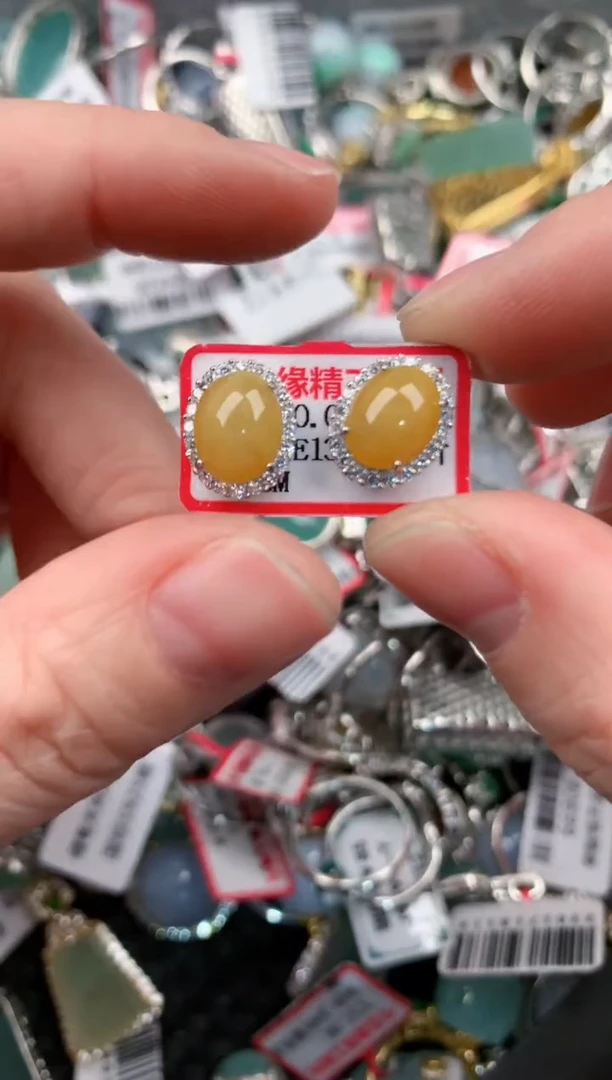 银S925镶嵌戒指翡翠1010----2