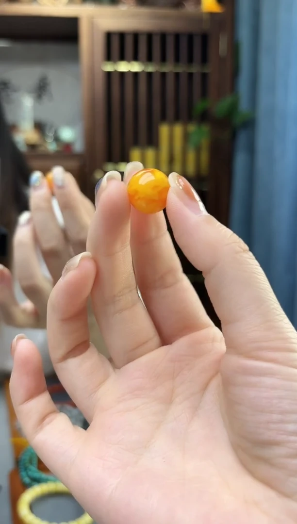 裸石蜜蜡未镶嵌蜜蜡单珠配饰GW