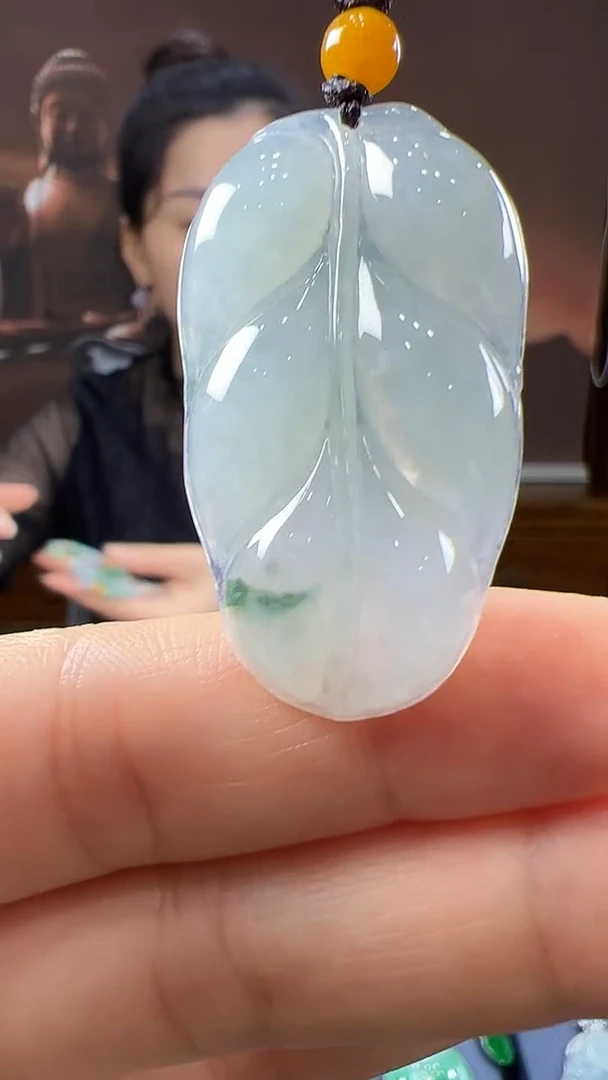 未镶嵌挂件翡翠叶子