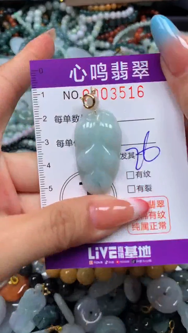 翡翠未镶嵌颈饰闪购003516