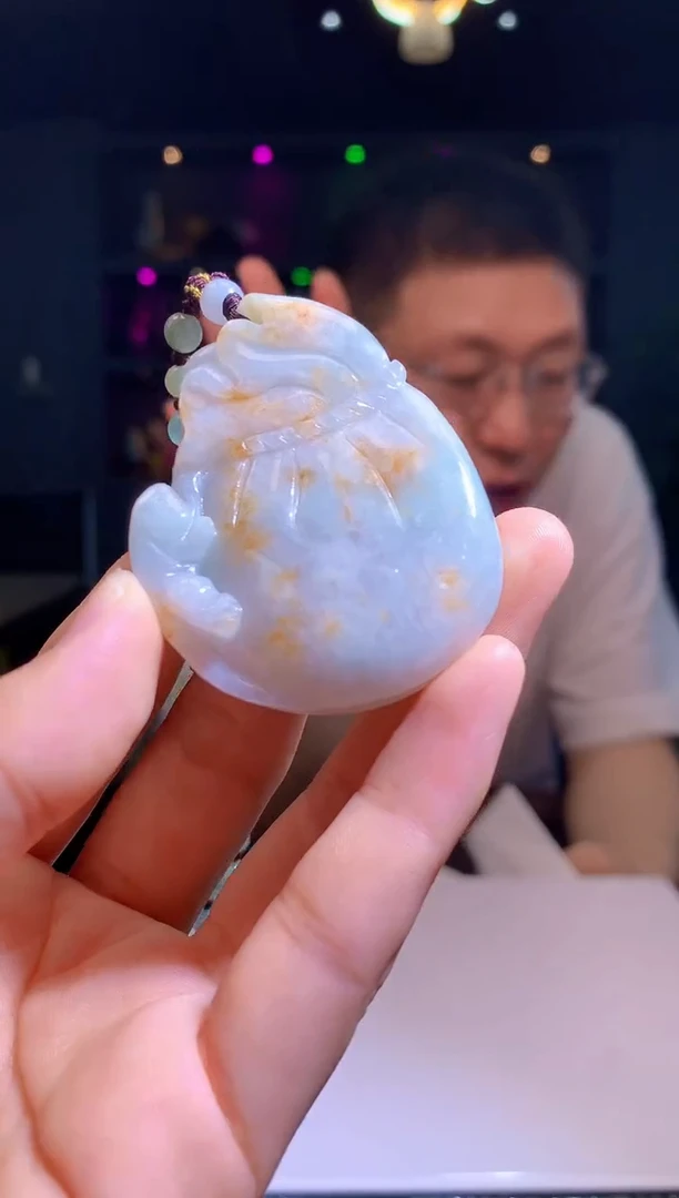 定制翡翠未镶嵌1015hm-毛货挂件(赠珠链）22