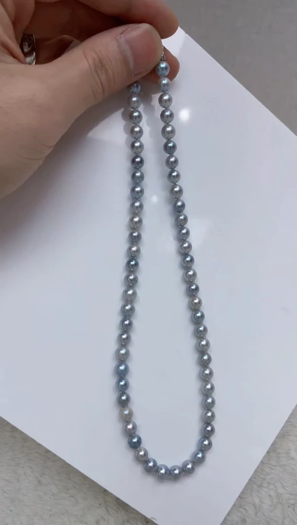 颈饰银S925镶嵌海水珍珠