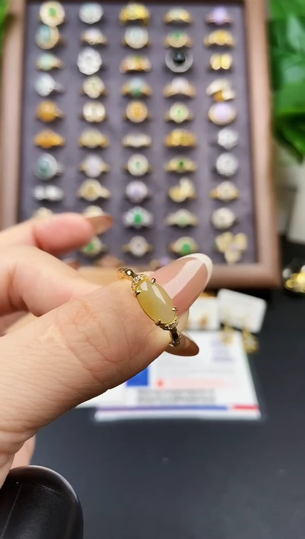 银S925镶嵌戒指翡翠12