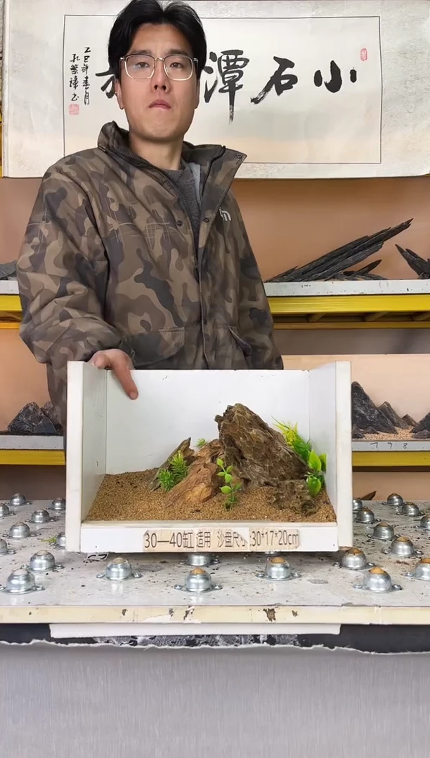 929   小石潭造景带编号不含底沙沙盘