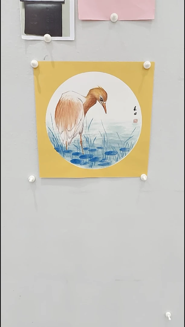国画李贵田 写意花鸟 1.6平尺