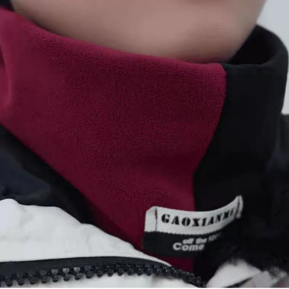 男女拼色脖套保暖护脸防风骑行套头双层加厚围脖百搭防寒秋冬围脖