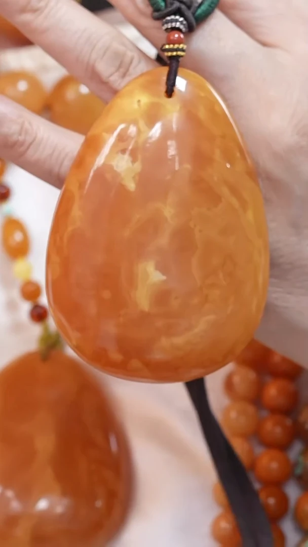 蜜蜡颈饰未镶嵌8575天然蜜蜡珠宝奇石云端妖孽全部保真