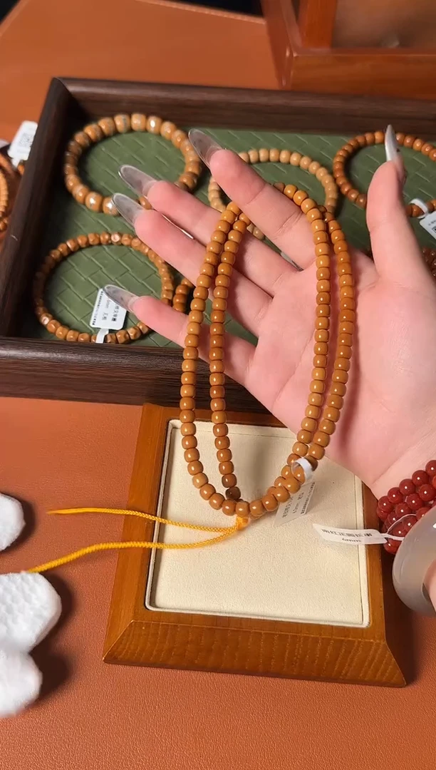 手串橄榄核5.9mm老挝核尖老型108