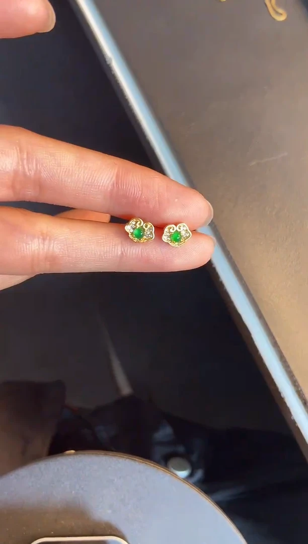 吊坠(不含链)银S925镶嵌翡翠1