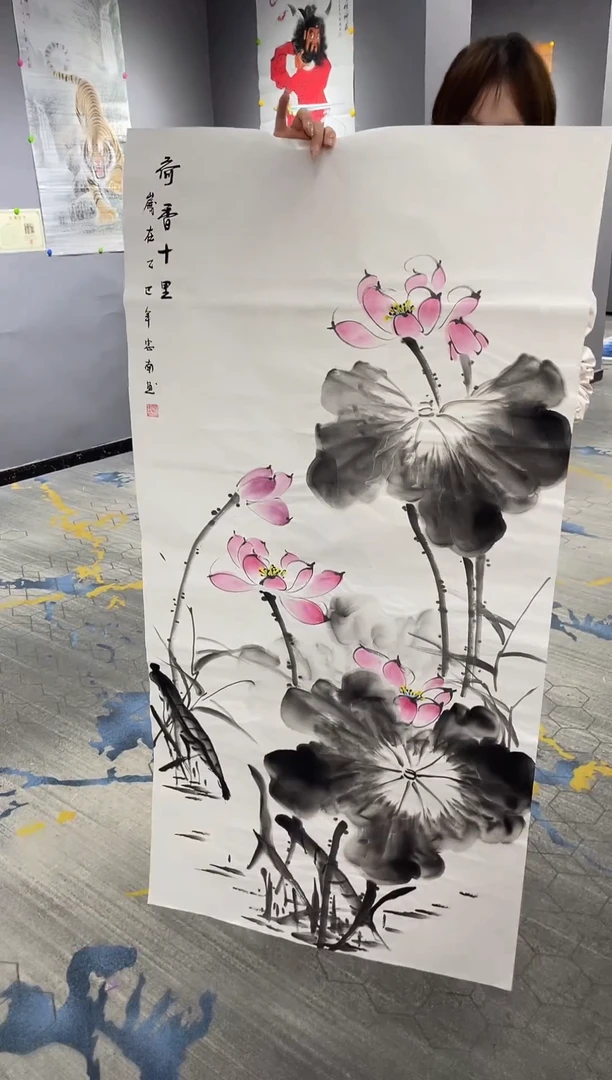 竖款年画艺术作品欣赏S122