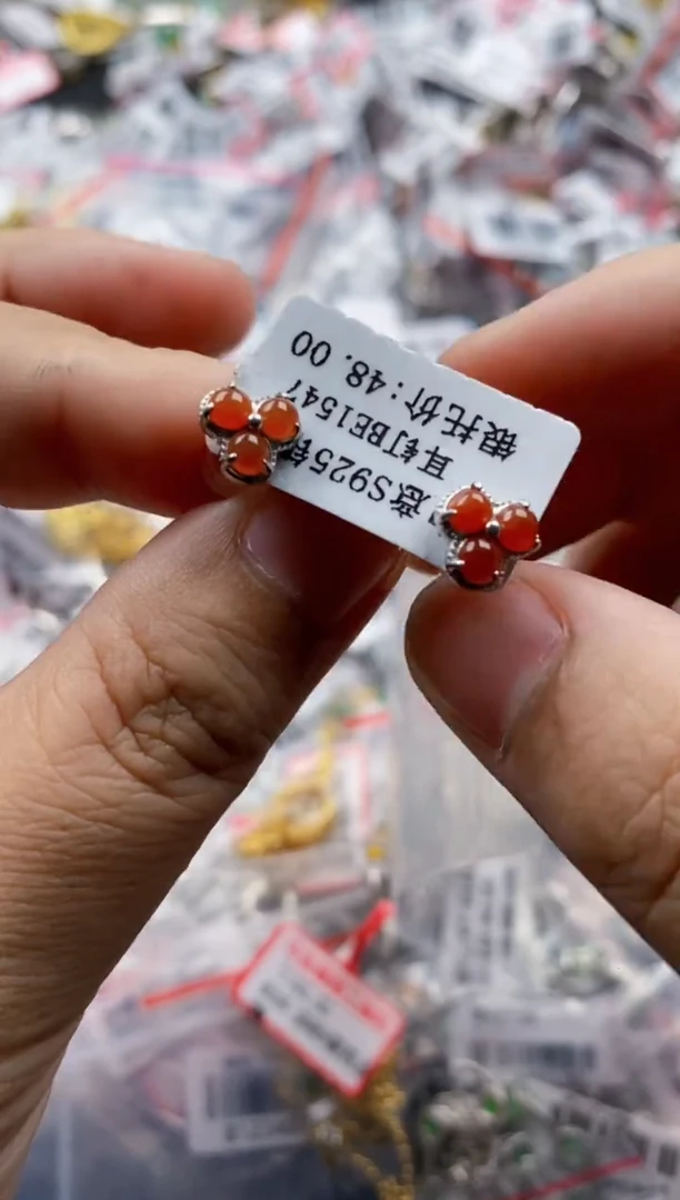翡翠戒指银S925镶嵌7777---5++++