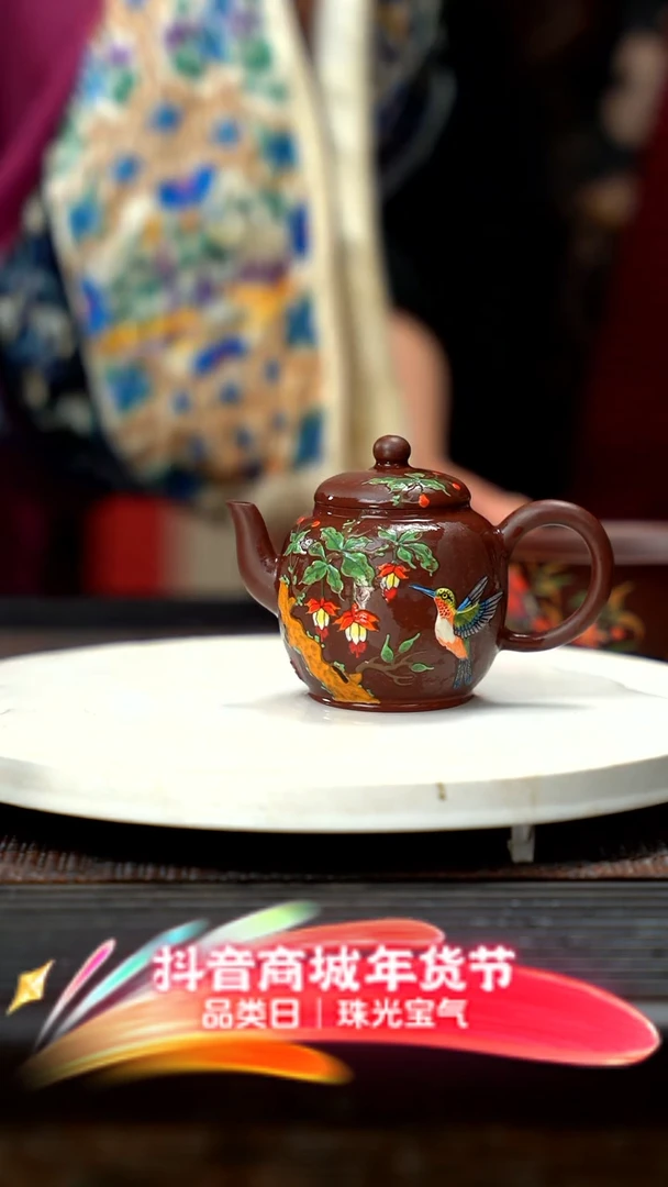 【闪购商品】紫砂茶壶八即是美QMJ小宫灯/紫泥