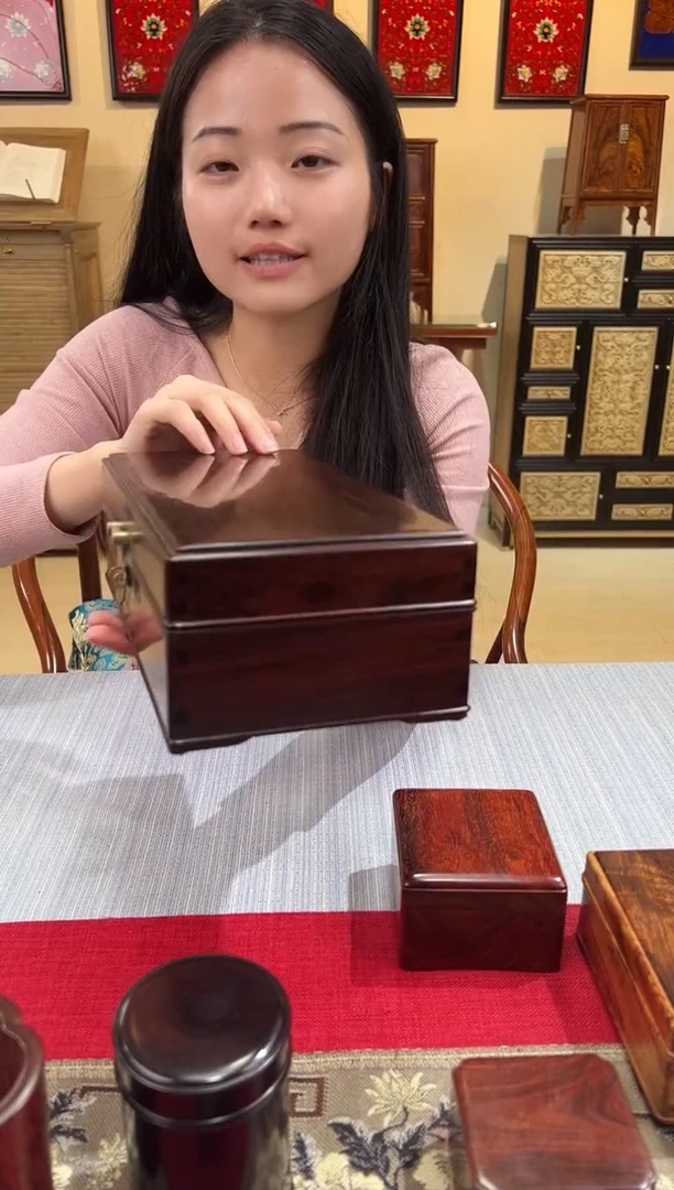 紫檀木类成套家具全独板藏宝盒   一木一器  一物一拍