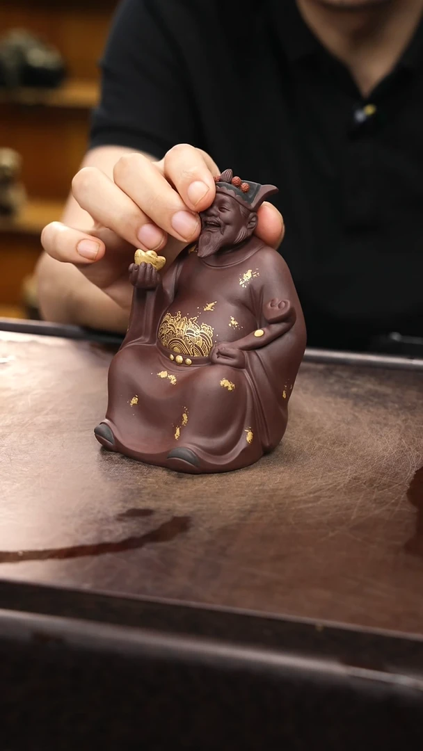 紫砂茶宠紫砂财神