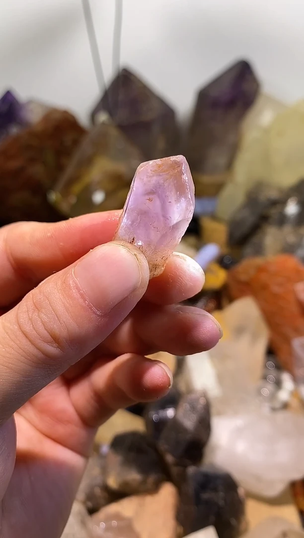 水晶珠宝半成品未镶嵌36号紫骸骨+千层紫隐山