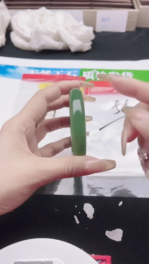 未镶嵌手镯石英质玉圈口  52 53 54