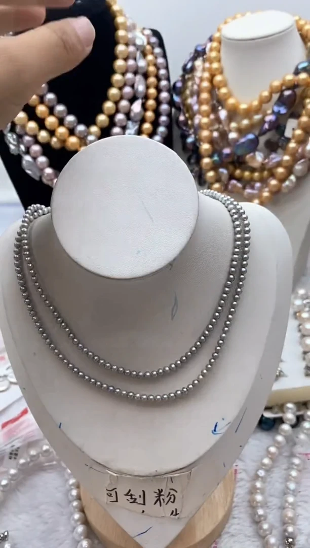 【闪购商品】淡水珍珠颈饰钛钢187