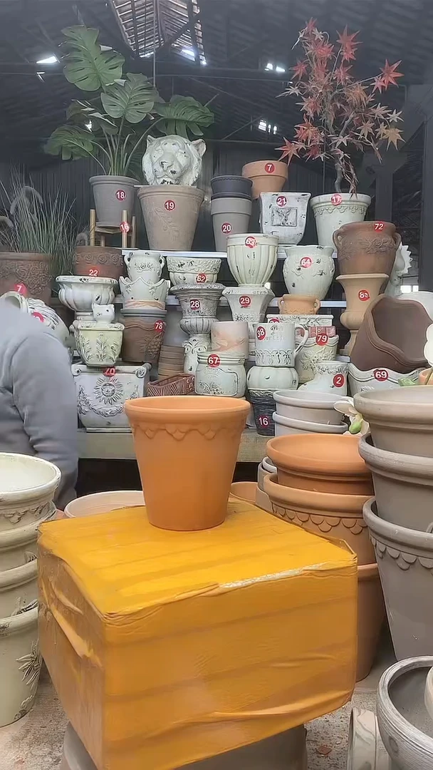 【闪购商品】缸1个13*13红陶巴洛克无托无托
